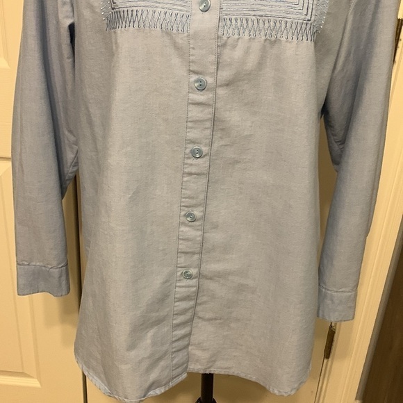 Alfred Dunner Embroidered Button Up Shirt - Picture 3 of 8